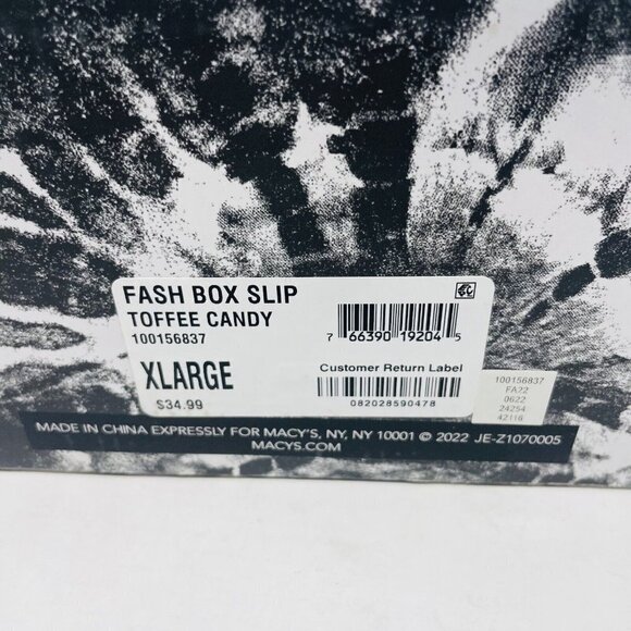 Jenni Womens 11/12 Faux-Sherpa Cross-Strap Slide Boxed Slippers Toffee $35 157 - Picture 9 of 9